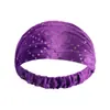 Diadema de lentejuelas de color sólido para comercio exterior transfronterizo, moda para mujer adulta, diadema elástica de borde ancho antideslizante para yoga y deportes