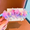 Peluca para Niña Trenzas Cola de Caballo Polly Súper Hada Niña Peineta con Lazo Cinta de Malla Accesorios para el Cabello de Niñas Tocado