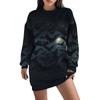 Sudadera de cuello redondo para mujer Fábrica de origen 2024 Creativa europea y americana Manga larga larga Sudadera Amazon para mujer ME1