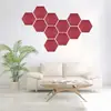 Paneles hexagonales de fieltro, paneles absorbentes de sonido de fibra de poliéster, para exhibiciones de kínder, tableros de mensajes, fondos para fotos y decoraciones de pared