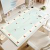 Alfombrilla de ratón calefactable estilo crema, almohadilla calentadora de escritorio extragrande para niñas, almohadilla calentadora de manos para escritorio de computadora de oficina de aspecto elegante
