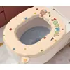 Cojín para asiento de inodoro de aromaterapia, impermeable, lavable, cobertura total, apto para todas las estaciones, tapete para inodoro tipo adhesivo