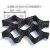 Geomalla de HDPE para protección de taludes de ríos y habitaciones, protección de taludes en forma de panal, fábrica de perforación en relieve verde en stock, habitación de geomalla