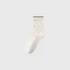 Calcetines Calcetines de Media Pantorrilla Primavera y Otoño Algodón Puro Resistentes al Olor 10A Antibacterianos Calcetines Largos para Mujer Calcetines Largos de Lunares con Encaje y Volantes