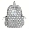 Mochila de Moda con Lunares Estilo Fresco y Suave Transfronteriza para Niñas, Mochila Escolar, Mochila para Viajes Diarios y Clases