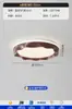 Luminária de Teto Retrô Francesa para Proteção Ocular para Quarto, Luminária Estilo Antigo Wabi-Sabi, Cor Nogueira Luminária Ondulada Criativa para Quarto Principal
