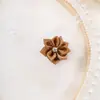 Flor de Nove Pontas com Strass de 3cm, Delicado Acessório de Cabelo Estilo Coreano, Decoração para Chapéu, Acessórios DIY, Brinquedo, Sapato e Chapéu