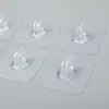 Ganchos Adhesivos con Forma de Flor de Ciruelo Pieza Ganchos Fuertes Sin Taladro Transparentes Adhesivos Sin Rastro Clips Adhesivos para Estantería Venta al por Mayor