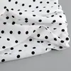 Falda de Lunares de Alta Gama Estilo Francés para Mujer, Primavera/Verano 2026, Elegante Falda Larga de Línea A de Cintura Alta con Caída, Falda de Cola de Pescado Adelgazante