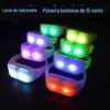 Pulseira LED Fluorescente Controlada por Controle Remoto Sem Fio para Festas, Reuniões Anuais, Adereços de Atmosfera para Eventos, Pulseira Fluorescente com Controle de Cores por Zona