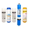 Elemento filtrante purificador de agua para el hogar de 8 pulgadas, algodón PP, elemento filtrante de carbón activado frontal y trasero, longitud 20 cm, diámetro 6 cm, juego de filtros