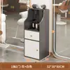 Gabinete de herramientas para barbería Estación con espejo para salón de peluquería Gabinete para cortar el pelo Carrito pequeño para salón de belleza Estante para guardar secadores de pelo