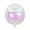 Globo Láser 4D Cambiante de Color Arcoíris Deslumbrante Corazón de Melocotón Estrella de Cinco Puntas Gota de Agua Estrella Explosiva Decoración de Globo de Película de Aluminio Arreglo Flotando en el Aire
