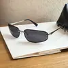 Gafas de sol para mujer estilo Miu con un toque de alta gama, montura metálica estrecha, estilo old money, a la moda para viajar, gafas de sol Miu europeas y americanas, transfronterizas