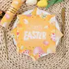 Servilletas de Papel Temáticas de Pascua con Impresión Transfronteriza Feliz Pascua Servilletas Desechables Comerciales para Fiestas para Restaurantes Occidentales