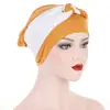 Amazon Sombrero Turbante Suave Trenzado Lateral Multicolor Gorro para Quimioterapia Nuevo Modelo Transfronterizo