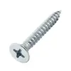 Tornillos para Drywall de Zinc Blanco Hierro, Tornillos para Tablaroca de Acero al Carbono, Tornillos para Drywall Grado 4.8 M3.5, Tornillos Auto-roscantes de Cabeza de Cruz Avellanada para Placa de Yeso