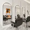 Espejo de barbería Espejo de salón de celebridad de Internet conjunto de gabinete de espejo espejo de pared de un solo lado para cortar el pelo espejo para permanente y tinte de salón