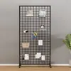 Estante de Armazenamento em Grade de Chão, Parede de Fotos Móvel Tridimensional, Armazenamento para Fotografia, Caligrafia e Arte, Decoração, Estante de Exibição de Trabalhos Manuais para Jardim de Infância