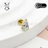 Set de Uñas para Labios y Garras de Titanio F136 con Circonita 5A, Pendientes de Piedras Preciosas de Colores Geométricos Pequeños, Pendientes de Moda con Forma de Gota de Agua