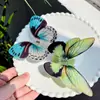 Bofiya Super Hada Clip Realista de Mariposa Pasador Elegante Pinza de Tiburón para Moño Accesorio de Cabello de Alta Gama Tocado