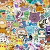 100 pegatinas de elfos kawaii de anime de dibujos animados para equipaje, cuaderno, refrigerador, guitarra, taza térmica