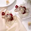 Flor de Pulso para Madrinha Flor de Mão para Noiva e Irmãs Grupo Senso Casamento Mori Casamento Super Fada Pulseira Coreana Flor