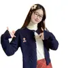 Chaqueta de punto tipo cárdigan para mujer, Otoño e Invierno, Suéter trenzado 2025, Nuevo estilo universitario, Top suave y relajado