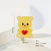 Accesorios para Joyería DIY Oso Lindo de Dibujos Animados Rosquilla Resina Decoración de Coche Estéreo de Oficina Adornos de Micro Paisaje