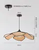 Lámpara Colgante Japonesa de Lino Estilo Wabi-Sabi con Forma de Pétalo para Decoración de Casa de Huéspedes, Hotel, Dormitorio, Lámpara Colgante Artística Vintage de Diseñador para Sala de Té