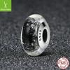 Pulsera de cuentas Ziyun de plata, accesorios de bricolaje, joyería hecha a mano, abalorio femenino de plata de ley 925, cuentas de vidrio SCZ066