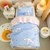 Conjunto de tres piezas de algodón para niños de Sanrio, edredón de jardín de infantes de clase A, conjunto de seis piezas, edredón de bebé de algodón puro Coolomi, primavera