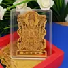 Adesivo de Celular Amuletos Mazu da Bênção e Atração de Riqueza Muzhou com Folha de Ouro Cartão de Ouro Lembrança de Viagem Portátil Presente