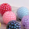 Novas Contas Acrílicas Coloridas de Bolha Usáveis com Furo Reto Acessórios para Corrente de Celular DIY Corrente de Chaveiro Corrente de Bolsa