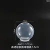 Molde de Vela de Esfera Integrada de Alta Transparência com Resina de Cristal DIY Papoula Molde de Silicone de Esfera Líquida de Alta Transparência