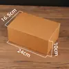 Caixa de embalagem quadrada de cor sólida para comércio exterior transfronteiriço caixa de ponto ocidental sem desconto caixa de bolo de papel kraft caixa de presente suporte em estoque