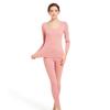 Traje Cálido sin Costuras para Mujer con Forro Polar Grueso Otoño e Invierno Camiseta Interior Juvenil Ropa de Otoño de Lana Pantalones de Otoño para Mujer