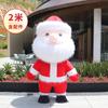 Disfraz de Mascota Inflable de Santa Claus de Dibujos Animados Atuendo para Actuación Festiva Disfraz de Muñeco de Navidad para Actividad de Adultos