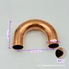 Soldadura de Tubería de Cobre en Forma de U Engrosada con Doblez Pequeño en U a 180 Grados, 7-54mm Accesorios de Refrigeración para Aire Acondicionado