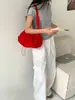 Diseño Nicho Coreano Elegante Bolso de Hombro Fruncido Estilo Hada para Mujer Verano Nueva Moda Bolso Cruzado Simple Tipo Dumpling