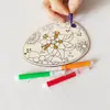 Borde de Madera Pascua DIY Hecho a Mano Pizarra de Bocetos Pintura para Niños Decoraciones de Madera Hechas a Mano Pizarra de Bocetos Pintada Creativa Rompecabezas