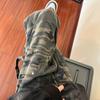 Pantalones de Mezclilla Camuflaje Otoño para Hombre Estilo Americano High Street Pierna Ancha Pantalones de Precaución Marca de Tendencia Ins Plagiant Shuai Pantalones de Leñador Lavados