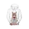 Comercio electrónico transfronterizo nuevo 40 original gato madre caricatura 3D impresión a color tendencia moda chalecos con capucha para hombre y mujer venta al por mayor