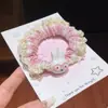 Elástico de Cabelo de Renda Coelho Miffy Desenho Animado Doce Fofo Menina Rabo de Cavalo Corda Simples para Cabelo