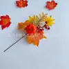 Flores Decorativas de Ação de Graças para Novos Produtos Transfronteiriços Galhos de Outono Decorações do Festival da Colheita Festival da Abóbora Folhas de Bordo Halloween Galhos Curtos