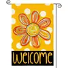 Nueva Bandera de Jardín de Primavera y Verano de Amazon con Impresión a Doble Cara de Patrones de Flor de Limón para Decoración de Jardín