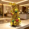 Nueva Decoración Navideña Mini Árbol de Navidad Plegable Mesa Adorno Pequeño 40CM Adorno de Escritorio de Árbol de Navidad