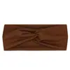 Diadema elástica cruzada de una sola capa europea y americana, unisex, adecuada para yoga y deportes, absorbente de sudor, elegante y versátil