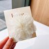 Grampo de cabelo de rede coreano com flor grande, grampo de cabelo lateral fofo para crianças, grampo de cabelo que não machuca o cabelo de meninas, grampo de cabelo doce para bebê