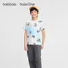 Roupas Infantis Balabala Camiseta de Manga Curta para Meninos Estilo Novo de Verão 2026 Top Fresco Respirável para Crianças Maiores Tendência